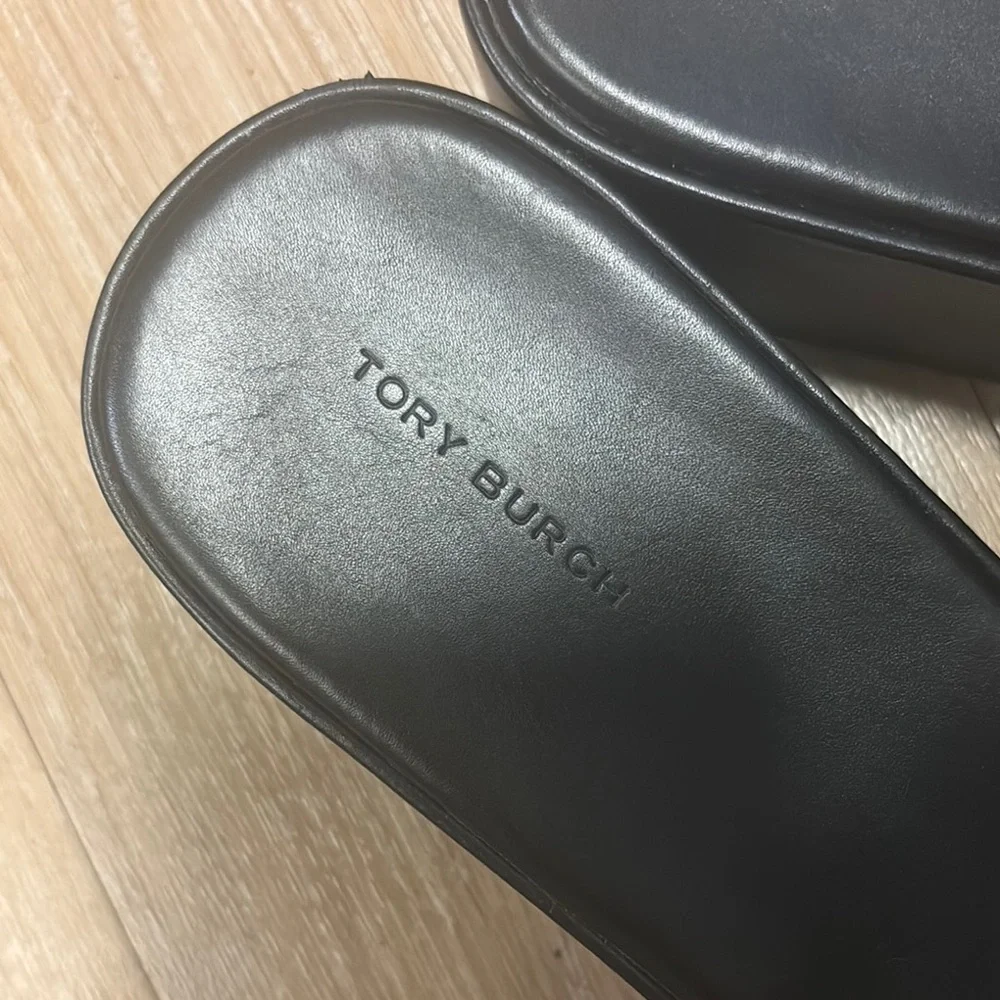 Tory Burch Black Logo Thong Sandals *13M*
